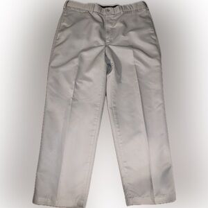 Savane Luxury Touch Performance Dress Slacks Trousers Pants Khaki 36x29